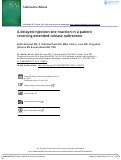 Cover page: A Delayed Injection-Site Reaction in A Patient Receiving Extended-Release Naltrexone