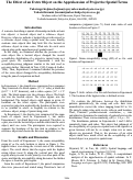 Cover page: The Effect of an Extra Object on the Apprehension of Projective Spatial Terms