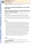 Cover page: Wound research funding from alternative sources of federal funds in 2012