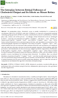 Cover page: The Interplay between Retinal Pathways of Cholesterol Output and Its Effects on Mouse Retina