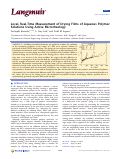 Cover page: Local, Real-Time Measurement of Drying Films of Aqueous Polymer Solutions Using Active Microrheology