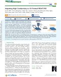 Cover page: Imparting High Conductivity to 3D Printed PEDOT:PSS