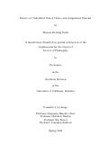 Cover page: Essays on Centralized School Choice and Assignment Systems