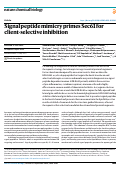 Cover page: Signal peptide mimicry primes Sec61 for client-selective inhibition.