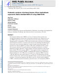 Cover page: Proteomic analyses of primary human villous trophoblasts exposed to flame retardant BDE-47 using SWATH-MS