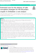 Cover page: Estimated costs for the delivery of safer conception strategies for HIV-discordant couples in Zimbabwe: a cost analysis.