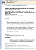 Cover page: Reduced reward anticipation in youth at high-risk for unipolar depression: A preliminary study