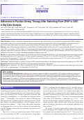 Cover page: Adherence to Positive Airway Therapy After Switching From CPAP to ASV: A Big Data Analysis.