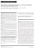 Cover page: Older Adult and Surrogate Perspectives on Serious, Difficult, and Important Medical Decisions