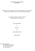 Cover page: The Impact of Positive, Supportive Classroom Environments for Young Autistic Children: Positive Reinforcement and Student-Teacher Relationships