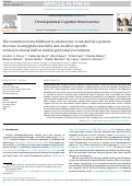 Cover page: The transition from childhood to adolescence is marked by a general decrease in amygdala reactivity and an affect-specific ventral-to-dorsal shift in medial prefrontal recruitment