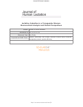 Cover page: Lactation Induction in a Transgender Woman: Macronutrient Analysis and Patient Perspectives