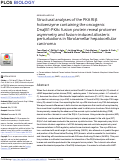 Cover page: Structural analyses of the PKA RIIβ holoenzyme containing the oncogenic DnaJB1-PKAc fusion protein reveal protomer asymmetry and fusion-induced allosteric perturbations in fibrolamellar hepatocellular carcinoma