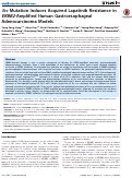 Cover page: Src Mutation Induces Acquired Lapatinib Resistance in ERBB2-Amplified Human Gastroesophageal Adenocarcinoma Models