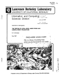 Cover page: THE TESTING OF LOCAL-LEVEL LABOR FORCE AND UNEMPLOYMENT PROJECTIONS