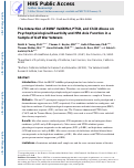 Cover page: The interaction of BDNF Val66Met, PTSD, and child abuse on psychophysiological reactivity and HPA axis function in a sample of Gulf War Veterans.