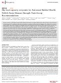 Cover page: Hip load capacity cut-points for Astronaut Skeletal Health NASA Finite Element Strength Task Group Recommendations.