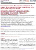 Cover page: Improving awareness, diagnosis and management of invasive fungal infections in Ghana: establishment of the Ghana Medical Mycology Society