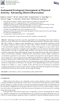 Cover page: Automated Ecological Assessment of Physical Activity: Advancing Direct Observation