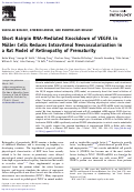 Cover page: Short Hairpin RNA-Mediated Knockdown of VEGFA in Müller Cells Reduces Intravitreal Neovascularization in a Rat Model of Retinopathy of Prematurity