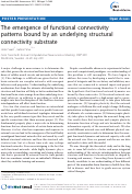 Cover page: The emergence of functional connectivity patterns bound by an underlying structural connectivity substrate