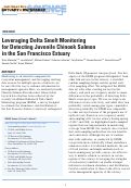 Cover page: Leveraging Delta Smelt Monitoring for Detecting Juvenile Chinook Salmon in the San Francisco Estuary