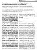 Cover page: Dissociation between cell cycle arrest and apoptosis can occur in Li-Fraumeni cells heterozygous for p53 gene mutations