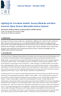 Cover page: Lighting for circadian health: survey module and non-invasive open-source wearable sensor system