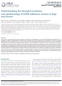 Cover page: Understanding the divergent evolution and&nbsp;epidemiology of&nbsp;H3N8 influenza viruses in&nbsp;dogs and&nbsp;horses.