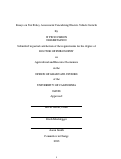 Cover page: Essays on Tax Policy Assessment Considering Electric Vehicle Growth