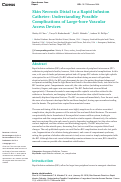 Cover page: Skin Necrosis Distal to a Rapid Infusion Catheter: Understanding Possible Complications of Large-bore Vascular Access Devices