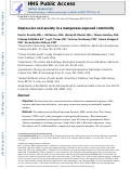 Cover page: Depression and anxiety in a manganese-exposed community