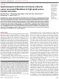 Cover page: Spatiotemporal architecture of immune cells and cancer-associated fibroblasts in high-grade serous ovarian carcinoma