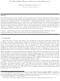 Cover page: The fixed-point theory of strictly causal functions