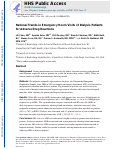 Cover page: National Trends in Emergency Room Visits of Dialysis Patients for Adverse Drug Reactions