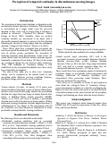 Cover page: Perception of temporal continuity in discontinuous moving images