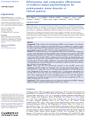 Cover page: Effectiveness and comparative effectiveness of evidence-based psychotherapies for posttraumatic stress disorder in clinical practice.