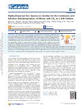 Cover page: Highly-Dispersed Zinc Species on Zeolites for the Continuous and Selective Dehydrogenation of Ethane with CO2 as a Soft Oxidant