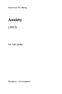 Cover page: Anxiety