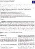 Cover page: Meteorological and Chemical Factors Controlling Ozone Formation in Seoul during MAPS-Seoul 2015