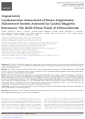 Cover page: Cardiovascular Interactions of Renin-Angiotensin-Aldosterone System Assessed by Cardiac Magnetic Resonance: The Multi-Ethnic Study of Atherosclerosis.