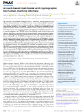 Cover page: A touch-based multimodal and cryptographic bio-human–machine interface