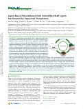 Cover page: Lignin-Based Polyurethanes from Unmodified Kraft Lignin Fractionated by Sequential Precipitation