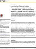 Cover page: Identification of a Male-Produced Pheromone Component of the Citrus Longhorned Beetle, Anoplophora chinensis