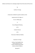 Cover page: Methods and Measures for Analyzing Complex Street Networks and Urban Form