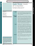 Cover page: Hepatic Fibrosis: Evaluation with Semiquantitative Contrast-enhanced CT