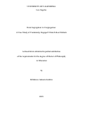 Cover page: FROM SEGREGATION TO CONGREGATION: A CASE STUDY OF COMMUNITY ENGAGED URBAN SCHOOL REFORM