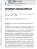 Cover page: Relationship between three commonly used non‐invasive fibrosis biomarkers and improvement in fibrosis stage in patients with non‐alcoholic steatohepatitis