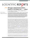 Cover page: Nitrogen-related intermediate band in P-rich GaNxPyAs1−x−y alloys