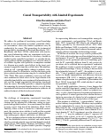 Cover page: Causal Transportability with Limited Experiments